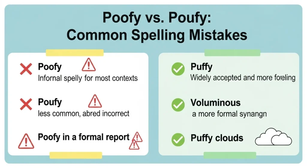Common Mistakes with Poufy or Poofy