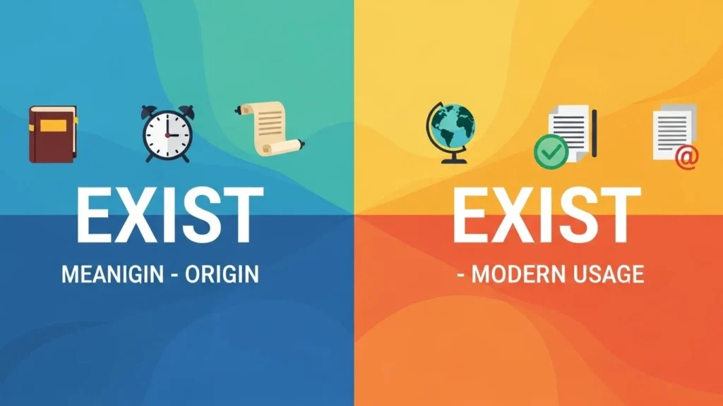 The Origin of Exist and Exists