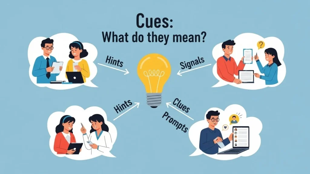 What Does Cues Mean in Simple Words