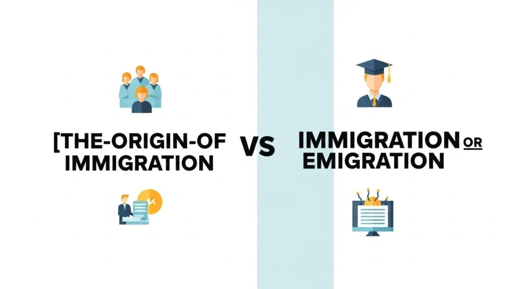 The Origin of Immigration or Emigration