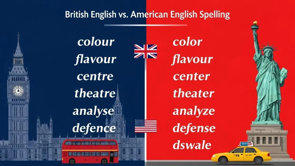 British English vs American English Spelling