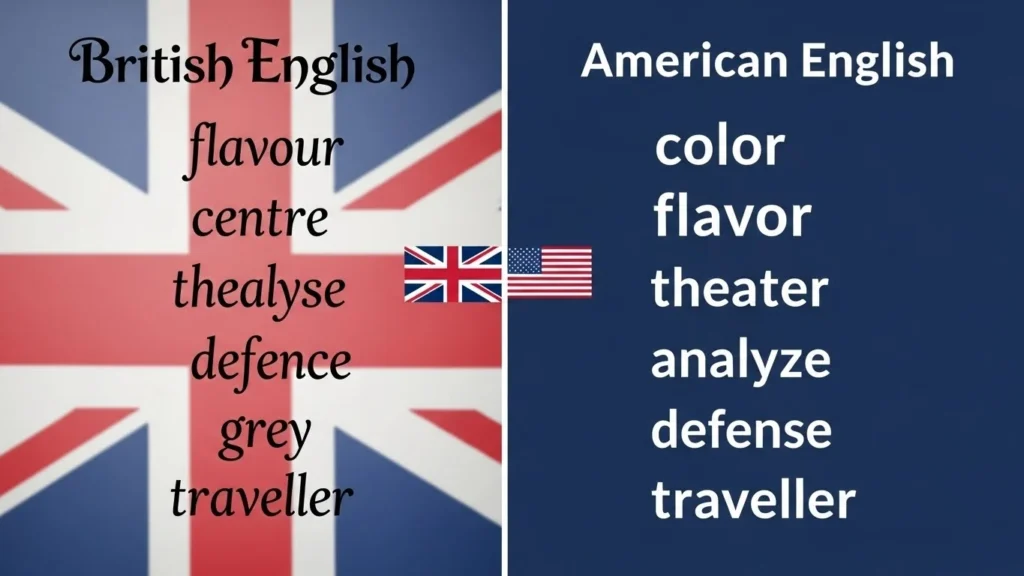British English vs American English Spelling