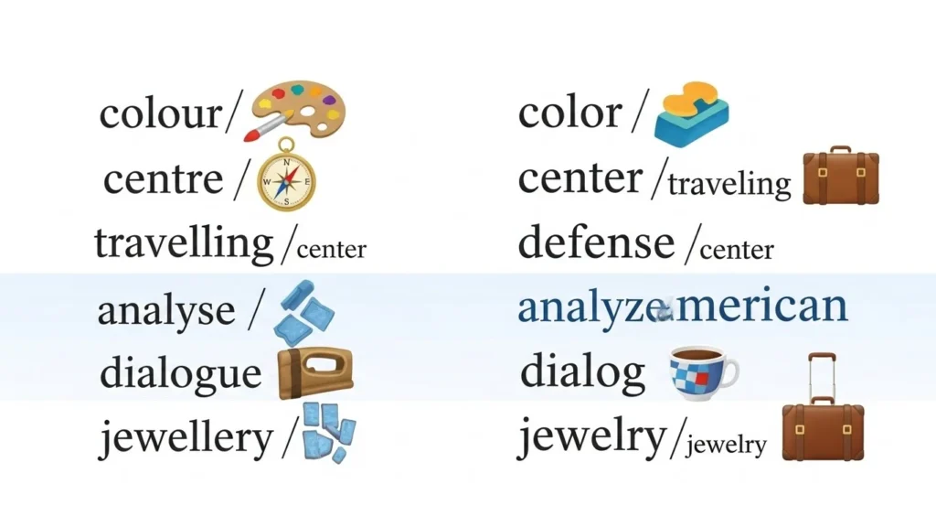British English vs American English Spelling