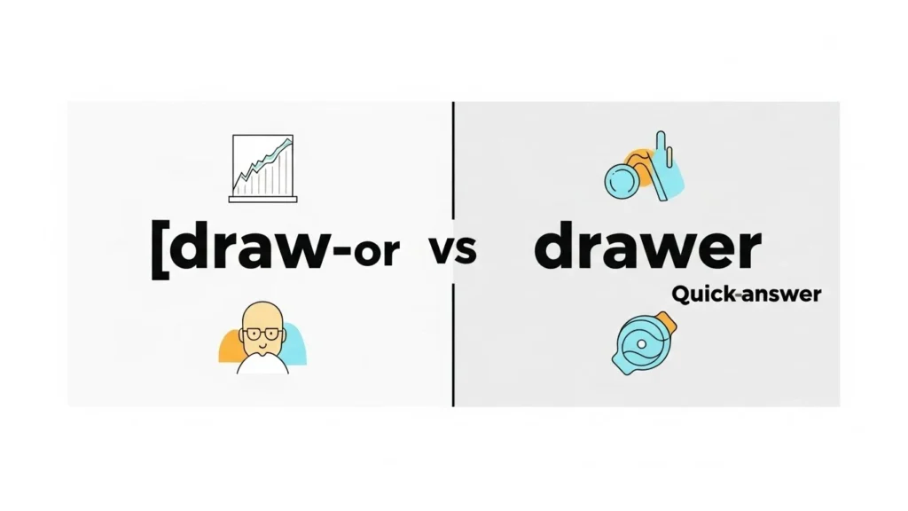Draw or Drawer:Quick Answer
