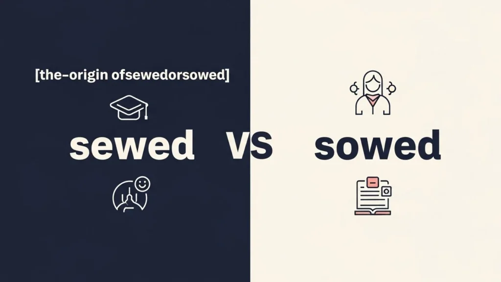 The Origin of Sewed or Sowed