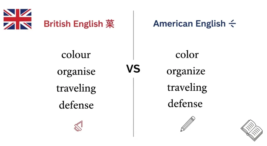 British English vs American English Spelling