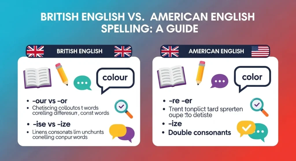 British English vs American English Spelling