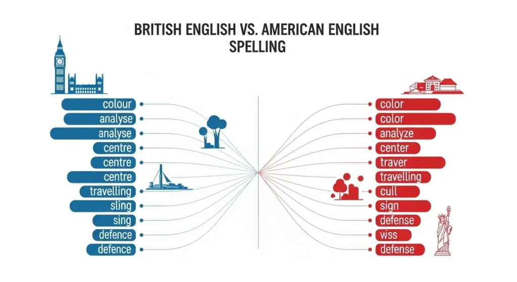 British English vs American English Spelling
