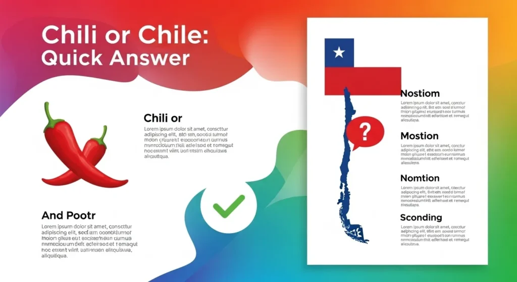Chili or Chile: Quick Answer