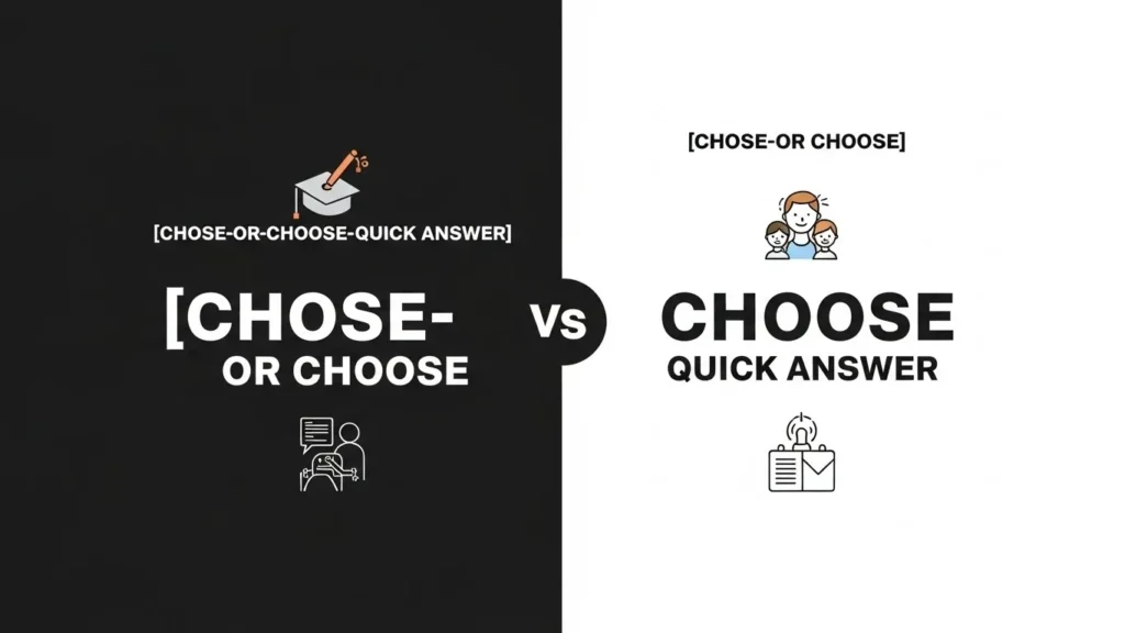 Chose or Choose: Quick Answer