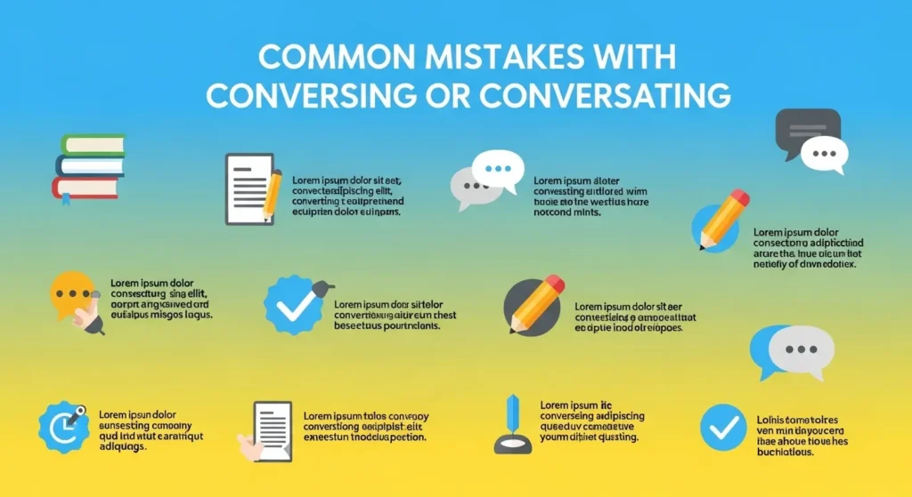 Common Mistakes with Conversing or Conversating