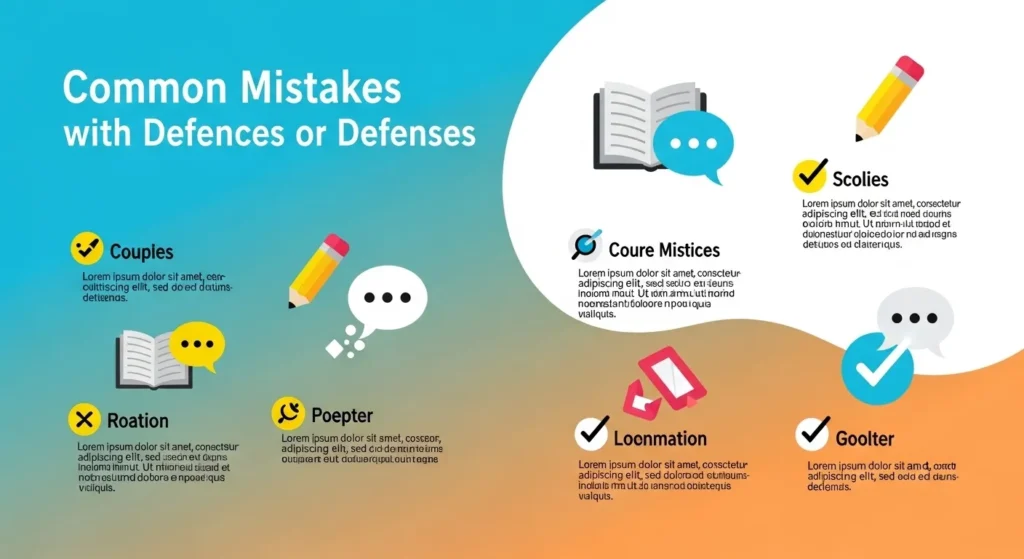 Common Mistakes with Defences or Defenses