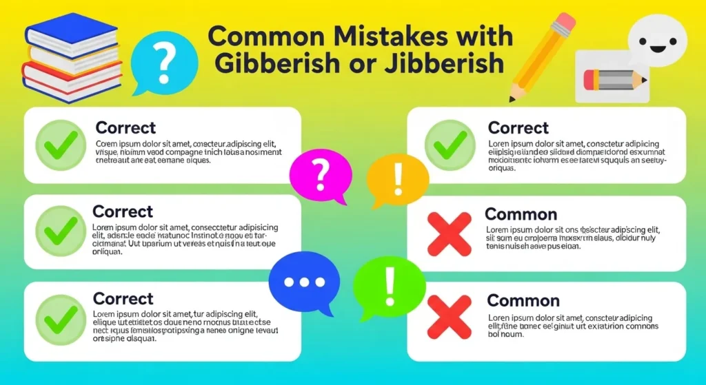 Common Mistakes with Gibberish or Jibberish