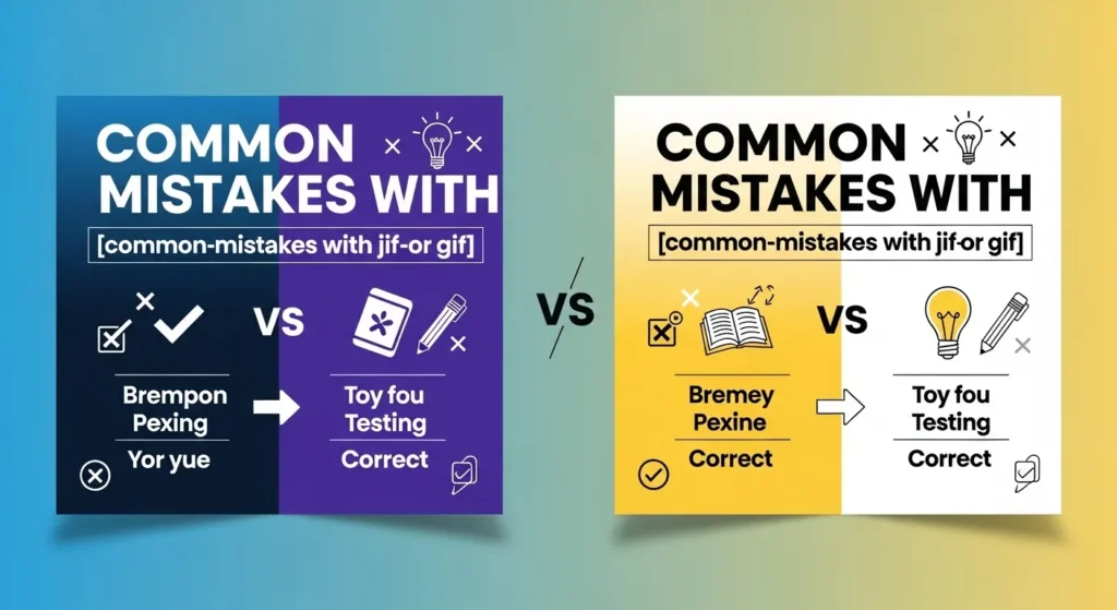 Common Mistakes with JIF or GIF
