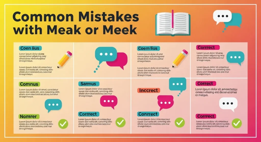Common Mistakes with Meak or Meek