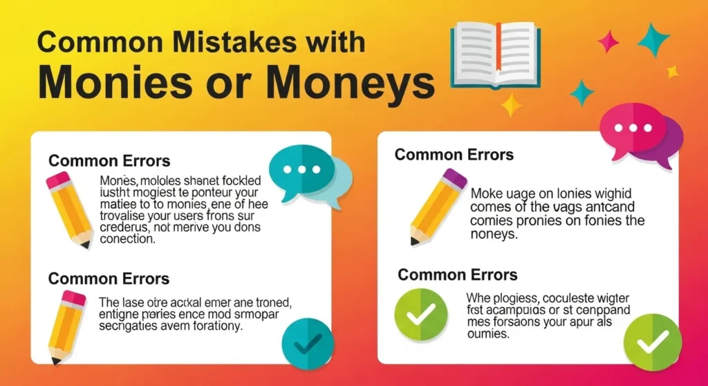Common Mistakes with Monies or Moneys
