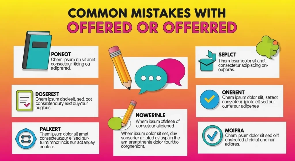 Common Mistakes with “Offered or Offerred”