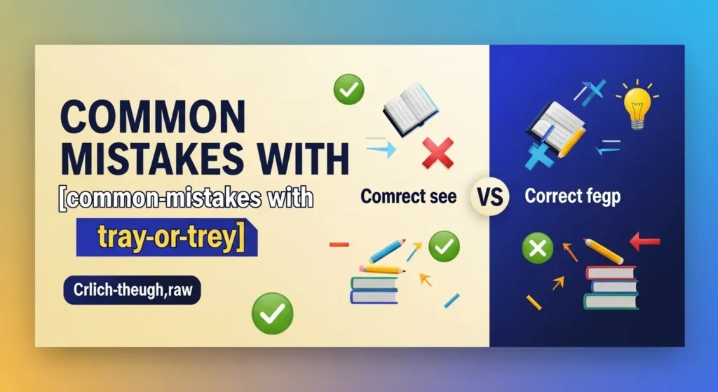 Common Mistakes with Tray or Trey