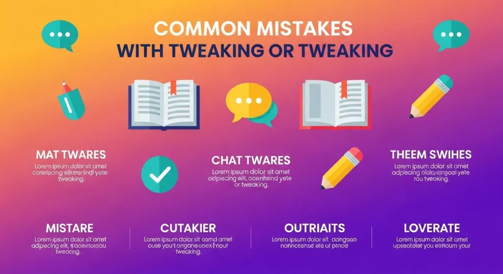 Common Mistakes with Tweeking or Tweaking