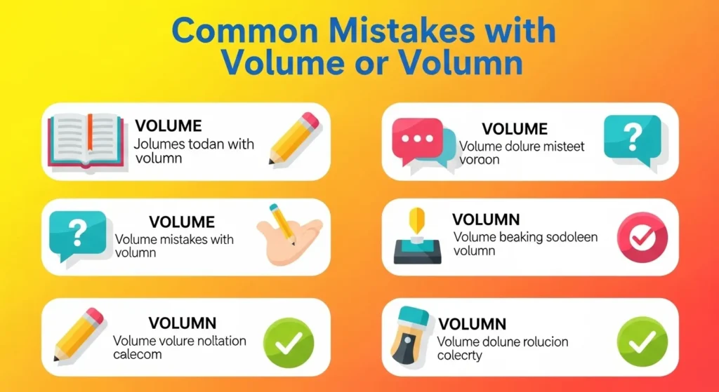Common Mistakes with Volume or Volumn