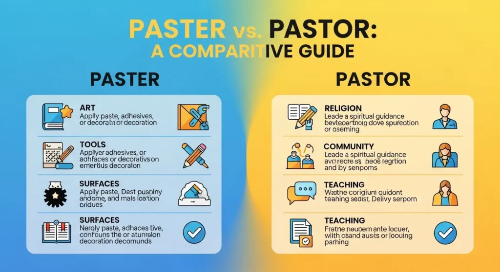 Comparison Table: Paster vs Pastor