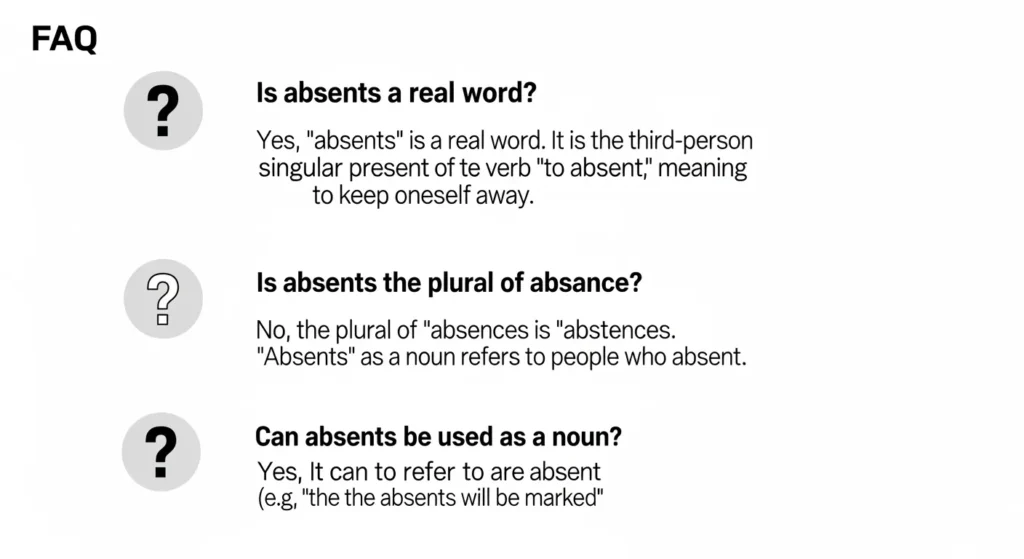 FAQs About Absents or Absence