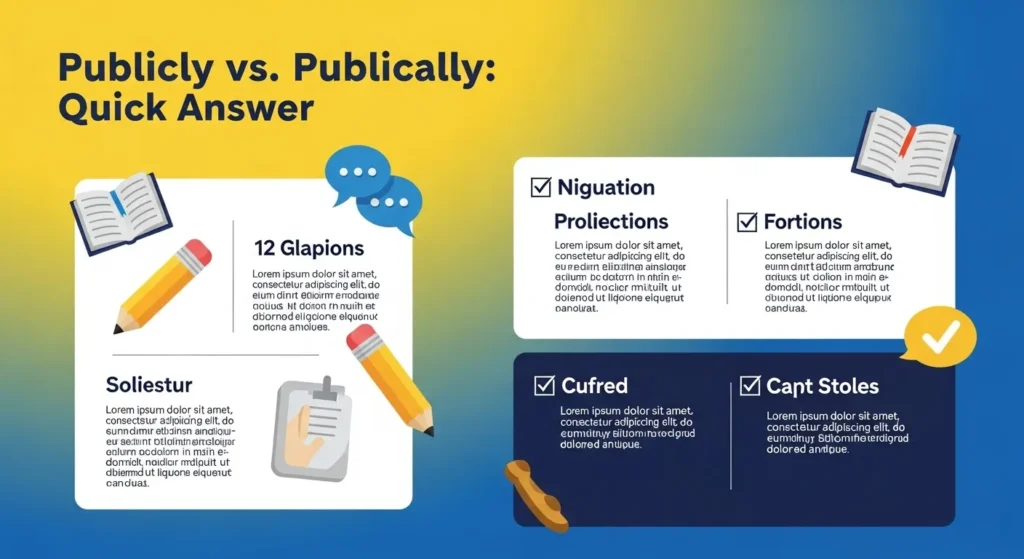 Publically or Publicly – Quick Answer