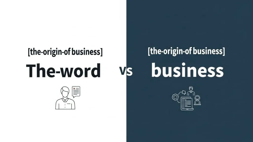 The Origin of Business