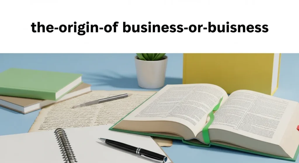 The Origin of Business or Buisness