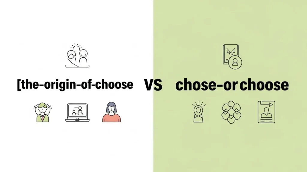 The Origin of Chose or Choose
