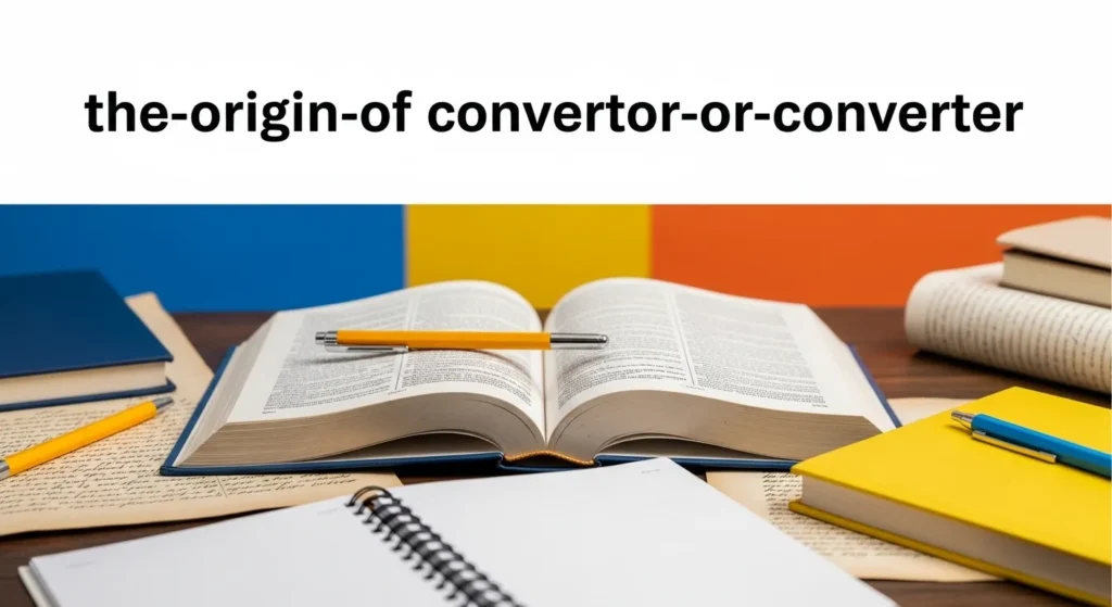 The Origin of Convertor or Converter