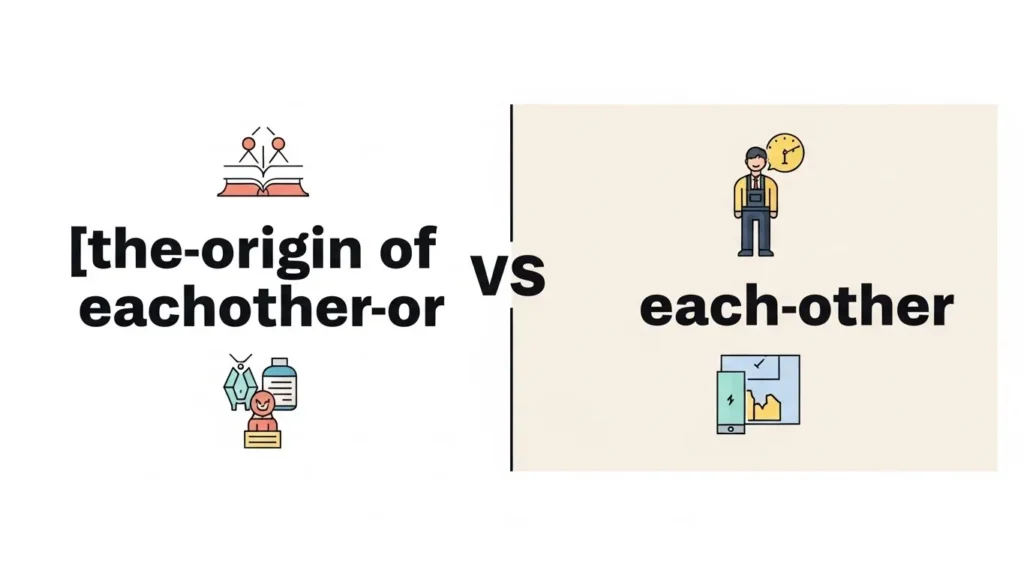 The Origin of Eachother or Each Other
