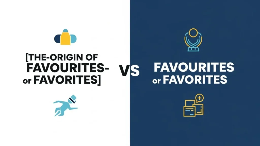 The Origin of Favourites or Favorites