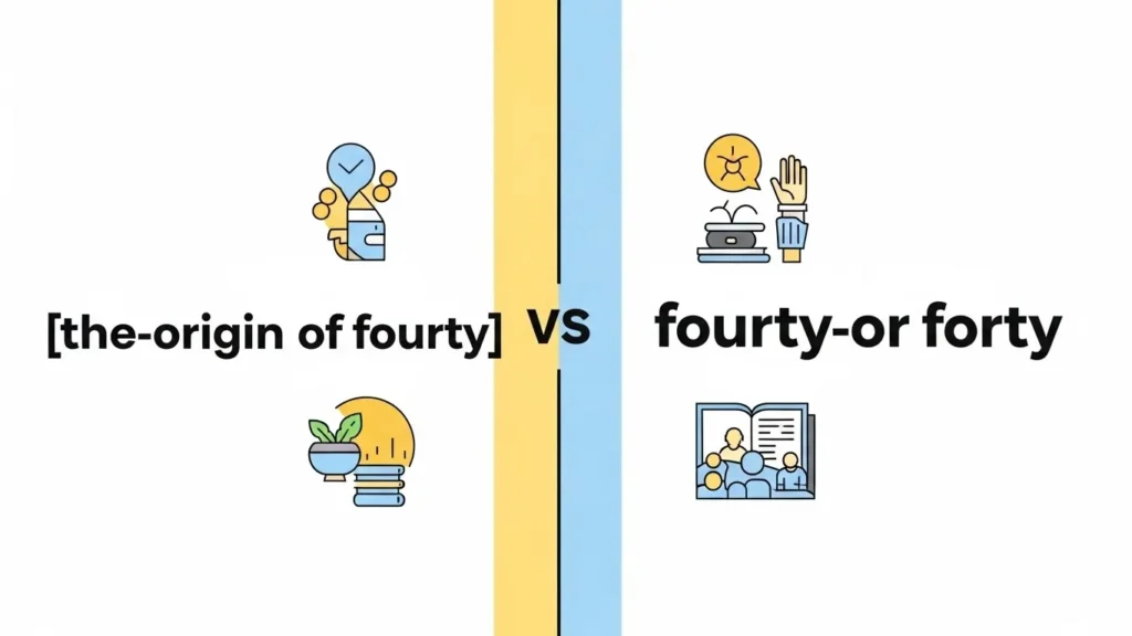 The Origin of Fourty or Forty