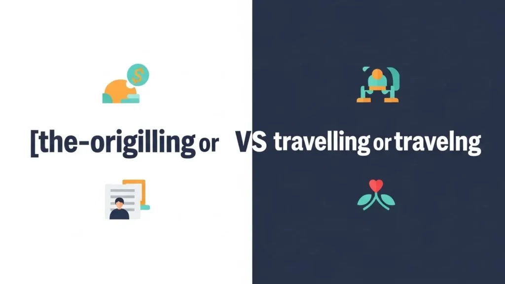 The Origin of Travelling or Traveling