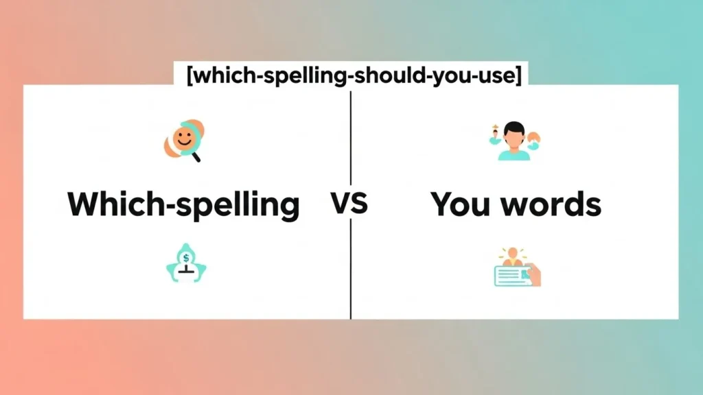 Which Spelling Should You Use?