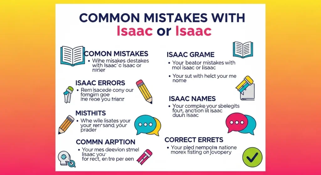 Common Mistakes with Issac or Isaac