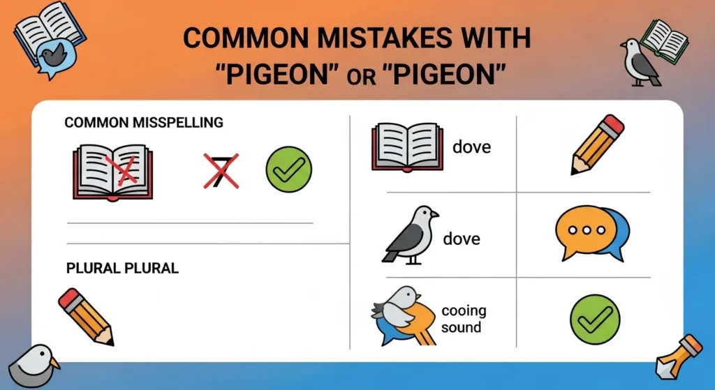 Common Mistakes with Pidgeon or Pigeon