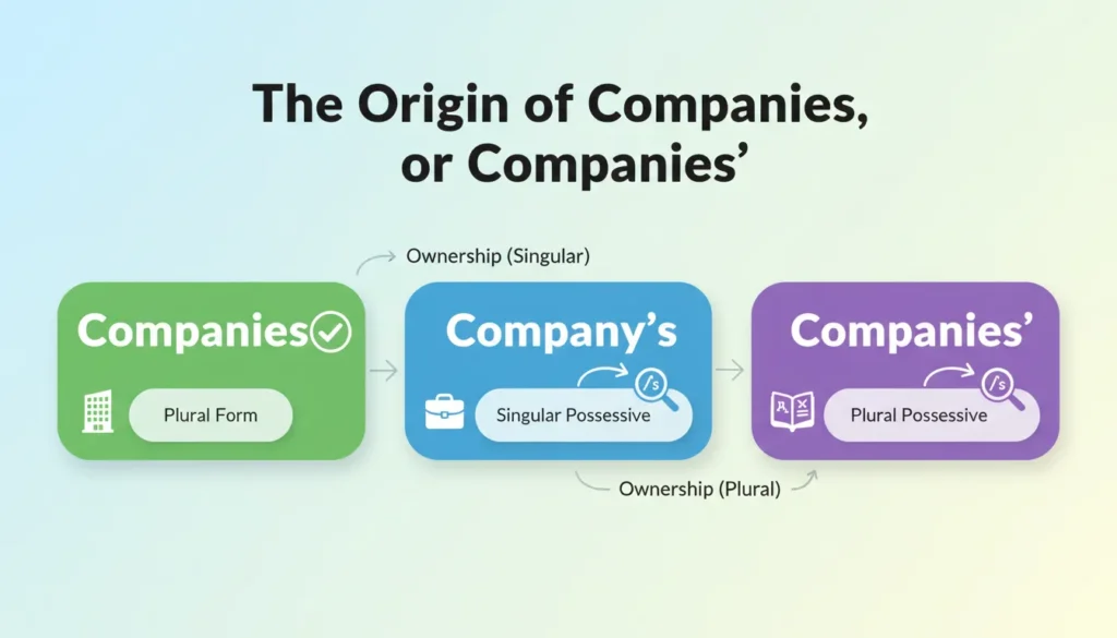 The Origin of Companies or companies or company's