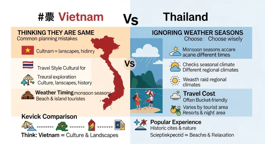 ❌ Common Mistakes When Choosing Vietnam or Thailand