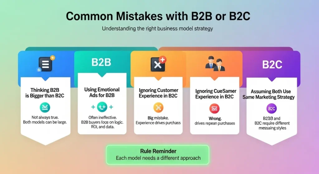 ❌ Common Mistakes with B2B or B2C
