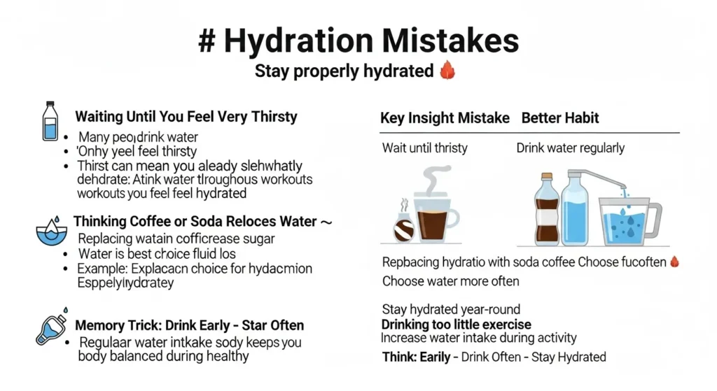⚠️ Common Mistakes About Hydration