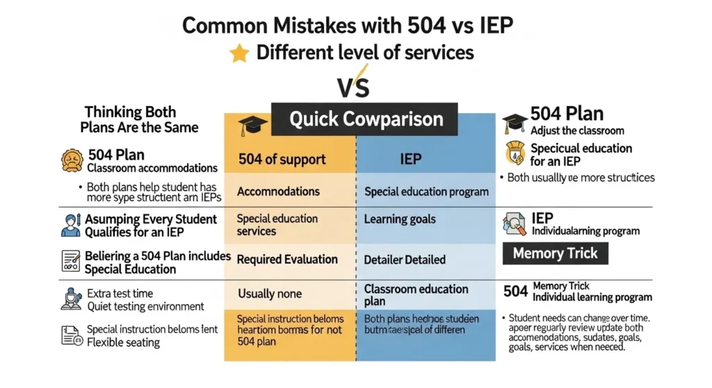 ⚠️ Common Mistakes with 504 or IEP