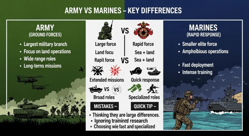 ⚠️ Common Mistakes with Army or Marines