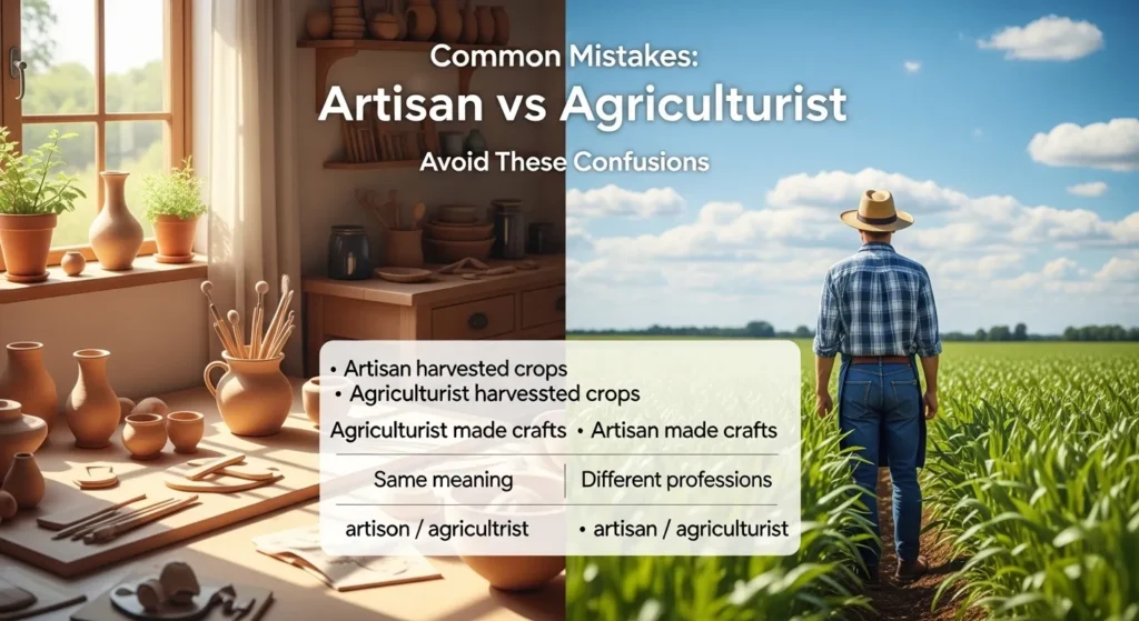 ⚠️ Common Mistakes with Artisan or Agriculturist