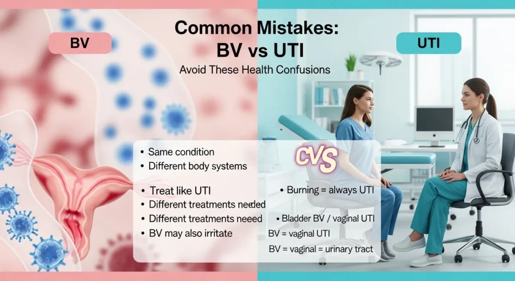 ⚠️ Common Mistakes with BV or UTI