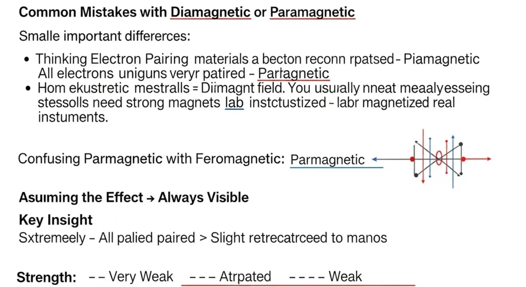 ⚠️ Common Mistakes with Diamagnetic or Paramagnetic