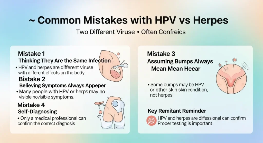 ⚠️ Common Mistakes with HPV or Herpes
