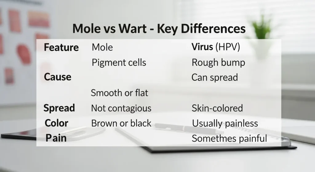 ⚠️ Common Mistakes with Mole or Wart