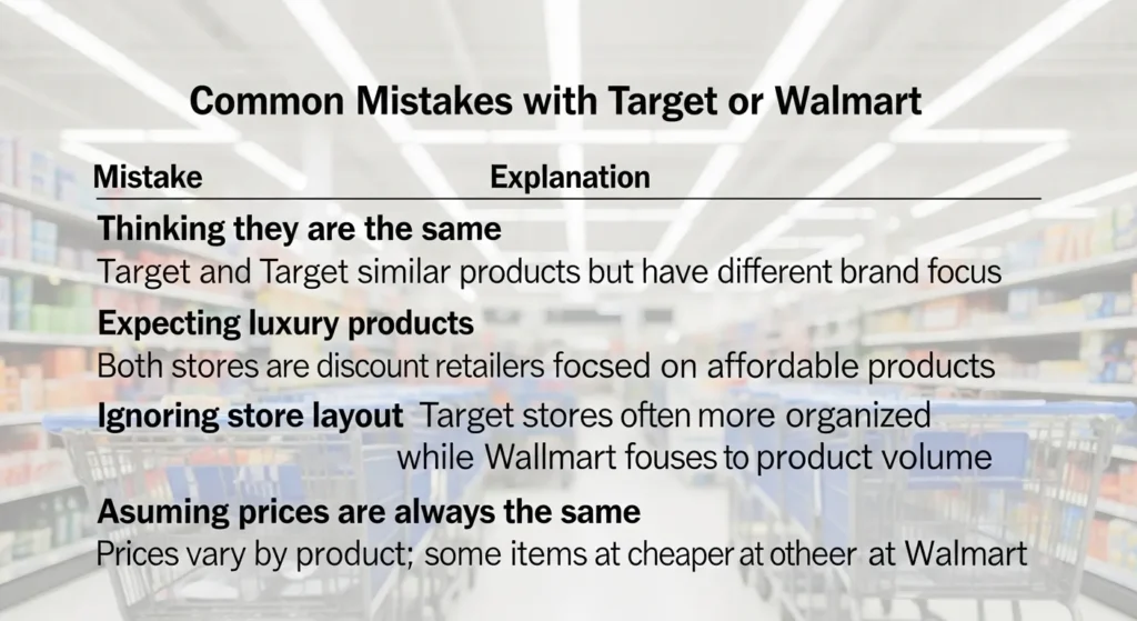 ⚠️ Common Mistakes with Target or Walmart